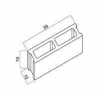 BLOQUE 39x19x10 BLOQUE-39x19x10
