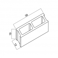 BLOQUE 39x19x12 BLOQUE 39x19x12