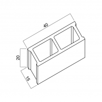 BLOQUE 40x20x15 BLOQUE 40x20x15